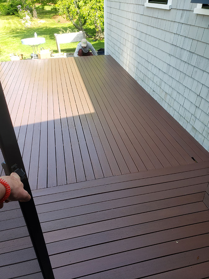 Deck painted
